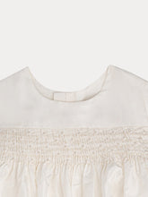 Load image into Gallery viewer, Silk Taffeta Dress for Baby milk white