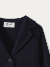 Load image into Gallery viewer, Girls' Cashmere Coat navy