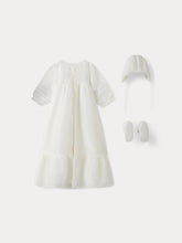 Load image into Gallery viewer, Cotton and silk christening gown