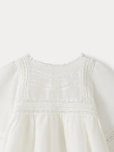 Load image into Gallery viewer, Cotton and silk christening gown