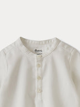 Load image into Gallery viewer, Baby Organic Cotton Shirt milk white