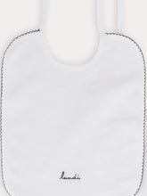 Load image into Gallery viewer, Set of embroidered bibs White