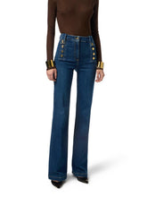 Load image into Gallery viewer, Palazzo jeans with buttons