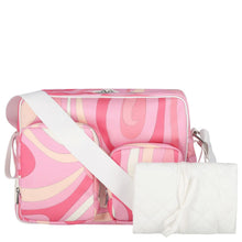 Load image into Gallery viewer, Pucci Baby Girls Pink & White Iride Changing Bag