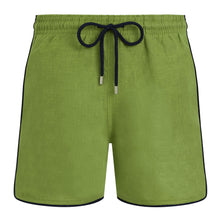 Load image into Gallery viewer, Linen Swim Shorts Solid
