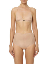 Load image into Gallery viewer, Bra and briefs in jacquard tulle fabric with snake pattern