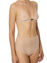Load image into Gallery viewer, Bra and briefs in jacquard tulle fabric with snake pattern