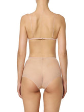 Load image into Gallery viewer, Bra and briefs in jacquard tulle fabric with snake pattern