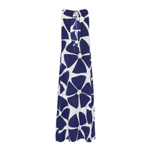 Load image into Gallery viewer, Long Silk Crepe de chine Dress Big Flowers