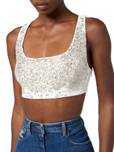 Load image into Gallery viewer, Top in lightweight crêpe fabric with crystals