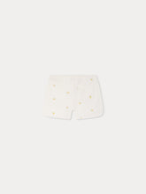 Load image into Gallery viewer, Caroline fleece shorts embroidered with cherries in organic cotton