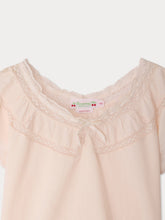 Load image into Gallery viewer, Leana blouse in organic cotton voile and Calais lace