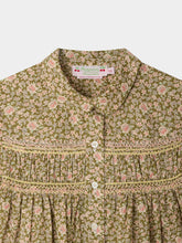 Load image into Gallery viewer, Laurence blouse smocked and hand-embroidered in Liberty organic cotton fabric