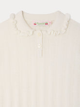 Load image into Gallery viewer, Landry pointelle knit sweater in organic cotton