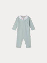 Load image into Gallery viewer, Anton hand-embroidered whale and seashell pyjamas in organic cotton