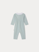 Load image into Gallery viewer, Anton hand-embroidered whale and seashell pyjamas in organic cotton