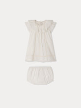 Load image into Gallery viewer, Lenou dress in organic cotton voile and Calais lace
