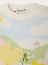 Load image into Gallery viewer, Almire hand-embroidered chick sweater in organic cotton