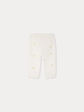 Load image into Gallery viewer, Bambo jogging pants embroidered with cherries in organic cotton