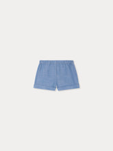 Load image into Gallery viewer, Ecady blue shorts in organic cotton