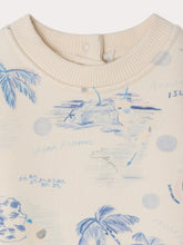 Load image into Gallery viewer, Dady sweatshirt with island print in organic cotton