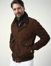 Load image into Gallery viewer, Shearling Pilot Jacket