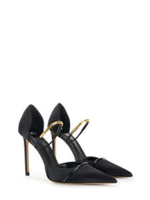 Load image into Gallery viewer, D'Orsay pumps in satin fabric with jewel detail