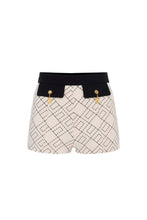 Load image into Gallery viewer, Two-colour shorts in double-layer crêpe fabric