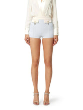 Load image into Gallery viewer, Colour-blocking shorts in double layer crêpe fabric