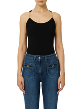 Load image into Gallery viewer, Top in ribbed knit fabric with openwork details