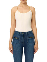 Load image into Gallery viewer, Top in ribbed knit fabric with openwork details