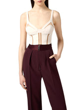 Load image into Gallery viewer, Top in lightweight crêpe fabric with tulle