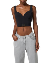 Load image into Gallery viewer, Top in lightweight crêpe fabric with logo details