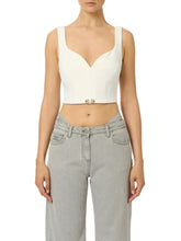 Load image into Gallery viewer, Top in lightweight crêpe fabric with logo details