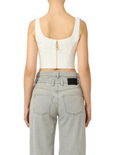 Load image into Gallery viewer, Top in lightweight crêpe fabric with logo details