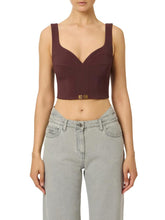 Load image into Gallery viewer, Top in lightweight crêpe fabric with logo details