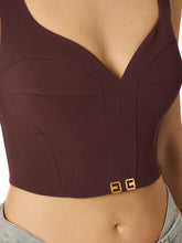 Load image into Gallery viewer, Top in lightweight crêpe fabric with logo details