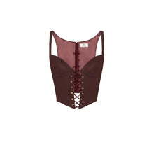 Load image into Gallery viewer, Bustier top in bi-elastic fabric