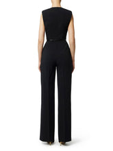 Load image into Gallery viewer, Jumpsuit in lightweight crêpe fabric with tuxedo details