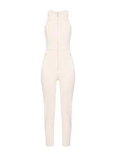 Load image into Gallery viewer, Jumpsuit in double-layer crêpe fabric with zip details