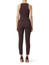 Load image into Gallery viewer, Jumpsuit in double-layer crêpe fabric with zip details