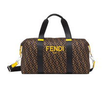 Load image into Gallery viewer, Fendi nylon weekend bag with Fendi Roma print