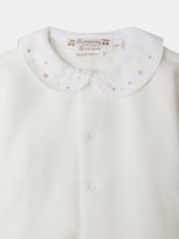 Load image into Gallery viewer, Tintina pajamas with embroidered star pattern collar