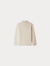 Load image into Gallery viewer, Gert cashmere sweater with trucker collar and Bonpoint embroidery