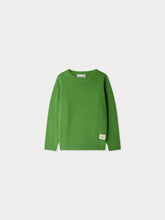 Load image into Gallery viewer, Jason sweater with elbow patches in green wool