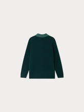 Load image into Gallery viewer, Jameson Green Cashmere Contrast Collar Sweater