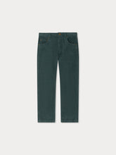 Load image into Gallery viewer, Jagger straight trousers in organic cotton velvet in verdigris