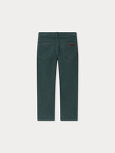 Load image into Gallery viewer, Jagger straight trousers in organic cotton velvet in verdigris