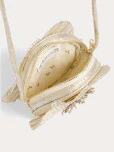 Load image into Gallery viewer, Jordan bag in gold lamé fabric
