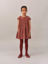 Load image into Gallery viewer, Smocked and embroidered Duchess dress in Liberty fabric in organic cotton